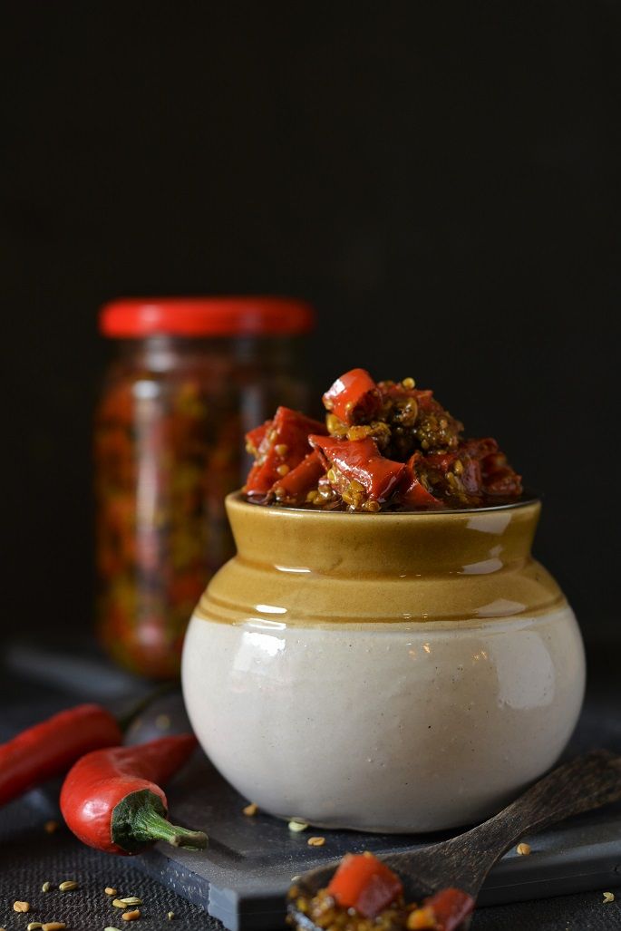 Instant Red Chili Pickle Recipe Laal Mirch Ka…